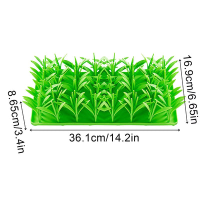 Meadow Design Pet Slow Feeding Mat Creative Grass Design Licking Mat Cat and Dog Eating Non-Slip Slow Feeding Mat