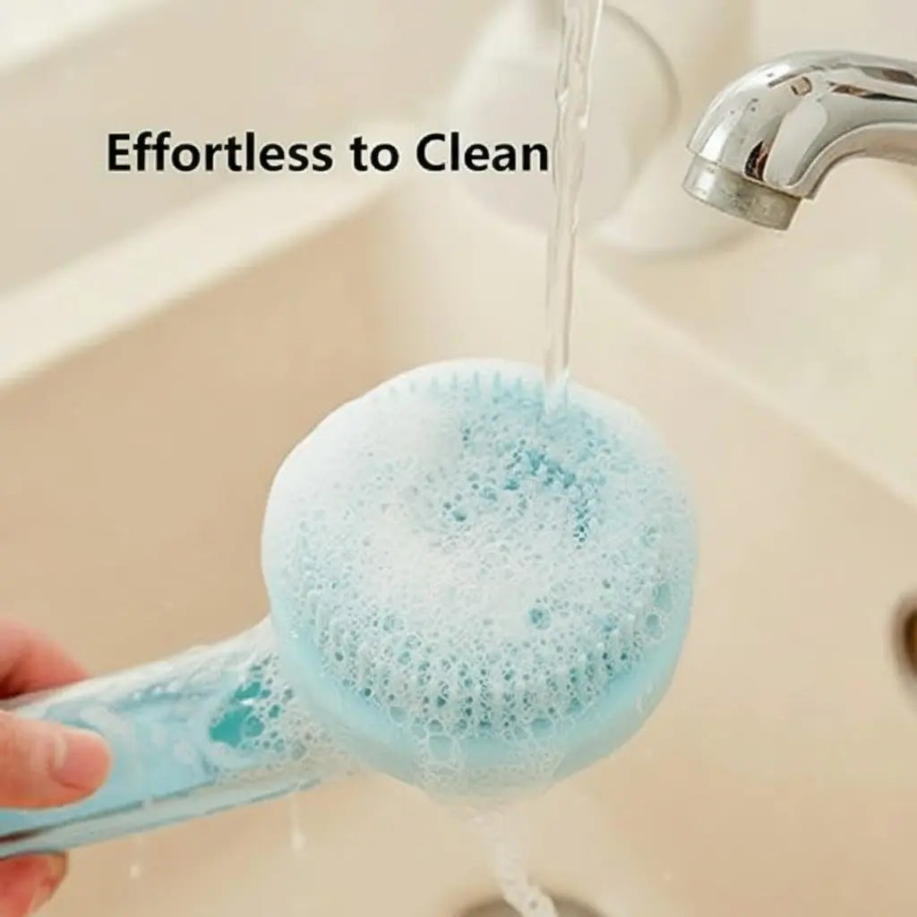  Dual-Function Pet Bathing and Grooming Deshedding Brush with Integrated Soap Dispenser, 8In×3In×4In, Gentle Massage Tool for Dogs and Cats, Enhances Coat Care and Bathing Experience, Promotes Blood Circulation