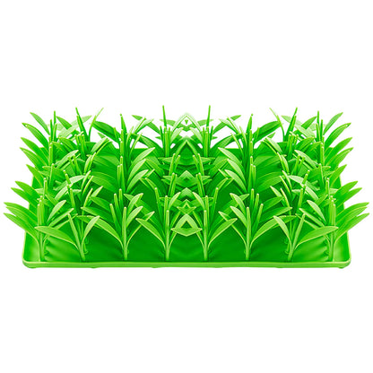 Meadow Design Pet Slow Feeding Mat Creative Grass Design Licking Mat Cat and Dog Eating Non-Slip Slow Feeding Mat