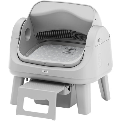 Petpivot Autoscooper 12 Lite Open-Top Automatic Self-Cleaning Cat Litter Box, Easy-Entry Front Step, Triple Safety Protection, No App Required,Back to School